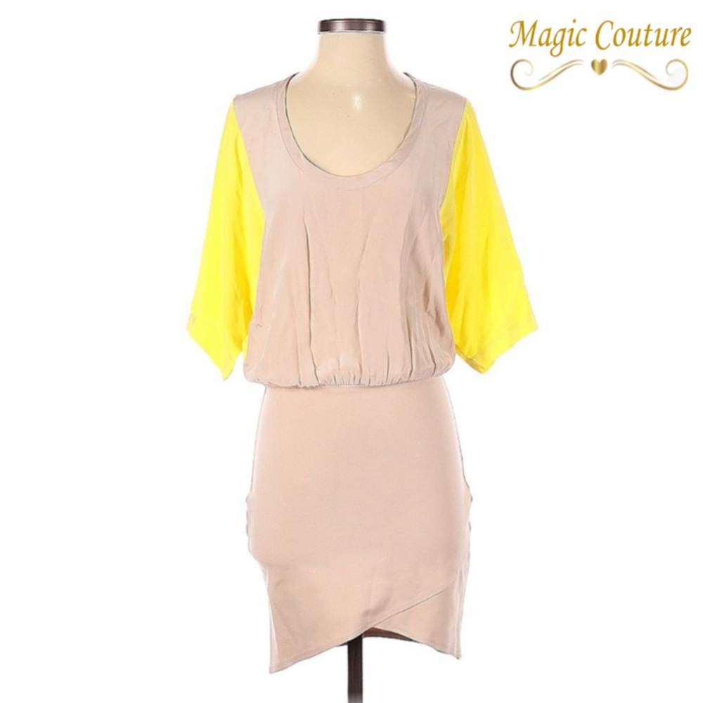 Mason Color Block Dress💛🤍💛